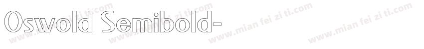 Oswold Semibold字体转换